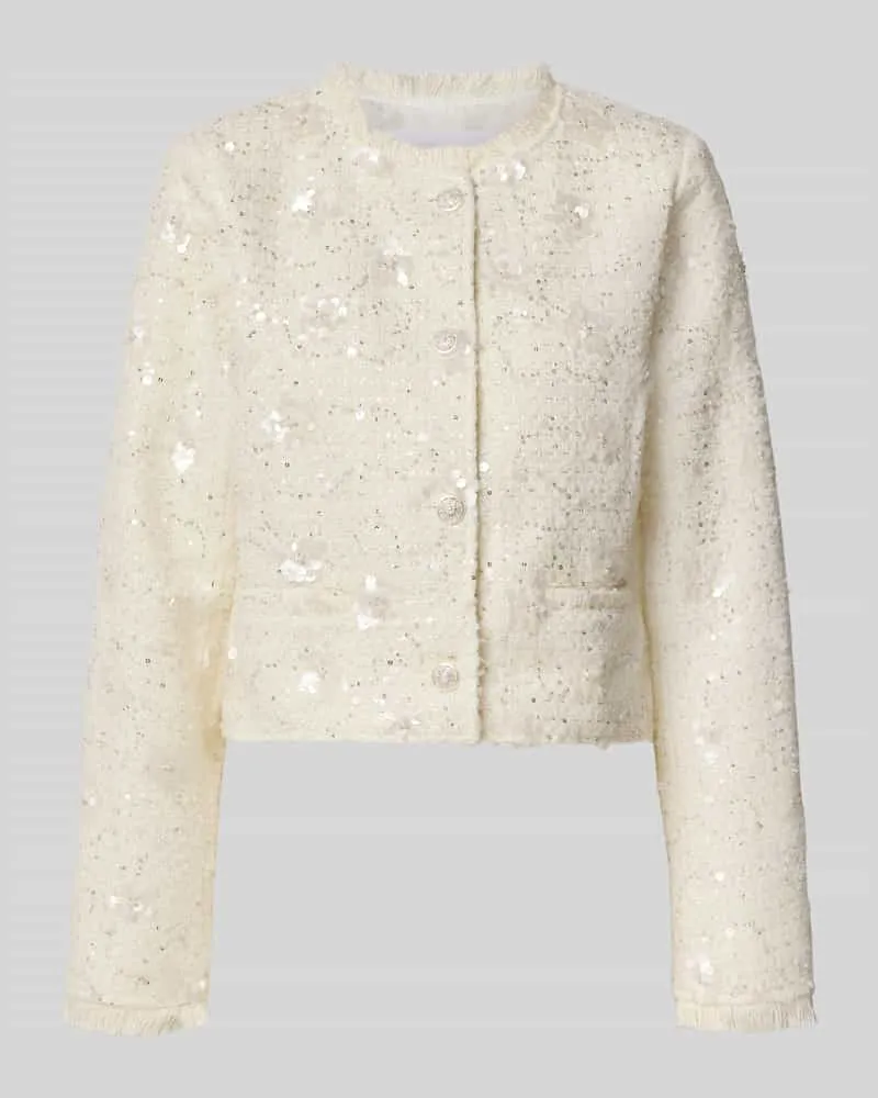 Y.A.S Slim Fit Blazer mit Stretch-Anteil Modell 'LOUISA Ecru