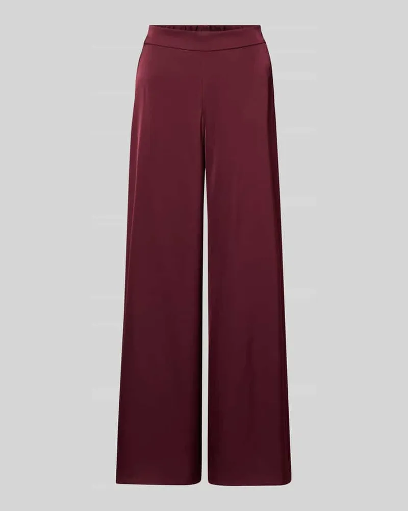 Vera Mont Stoffhose mit elastischem Bund Bordeaux