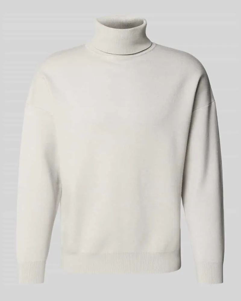 Antony Morato Strickpullover mit Rollkragen Hellgrau