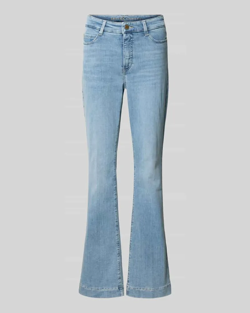 MAC Jeans Flared Jeans aus Baumwoll-Mix Modell 'DREAM Hellblau