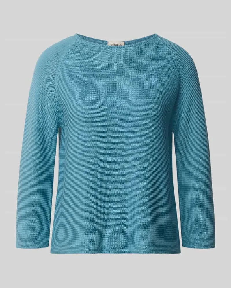 Max Mara Boxy Fit Pullover aus reiner Baumwolle Modell 'ADDOTTO Hellblau