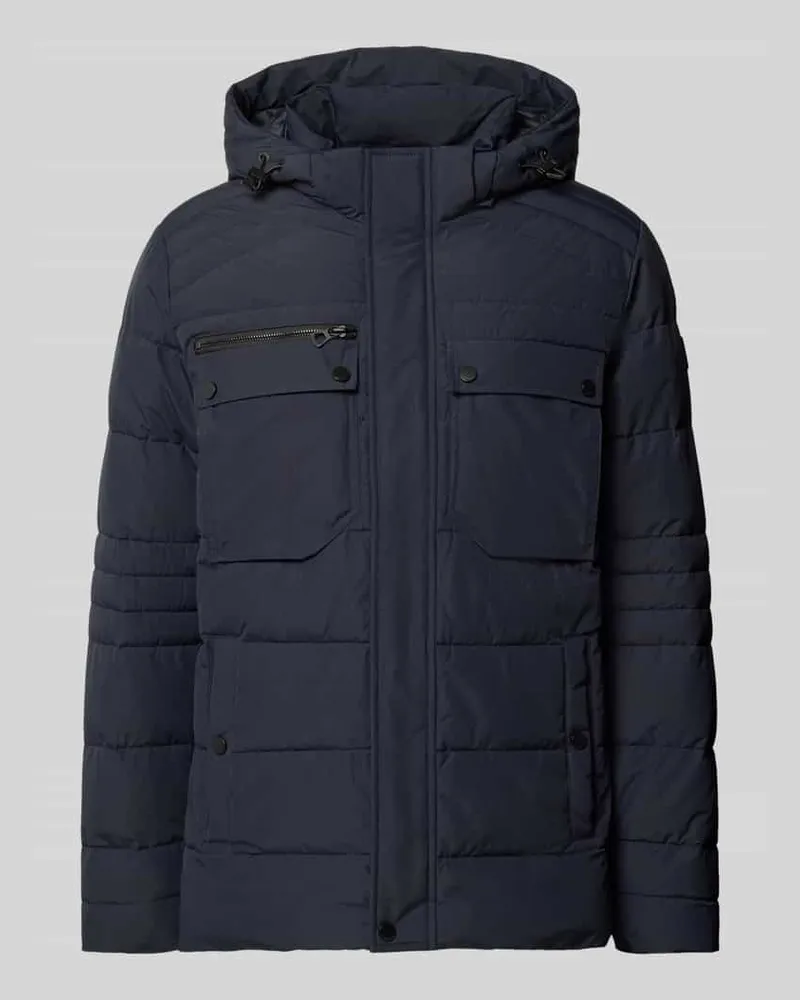 Lerros Steppjacke mit Kapuze und Brusttaschen Black