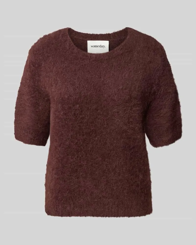 someday. Pullover aus Alpaka-Mix mit Rundhalsausschnitt Modell 'Tirina Bordeaux