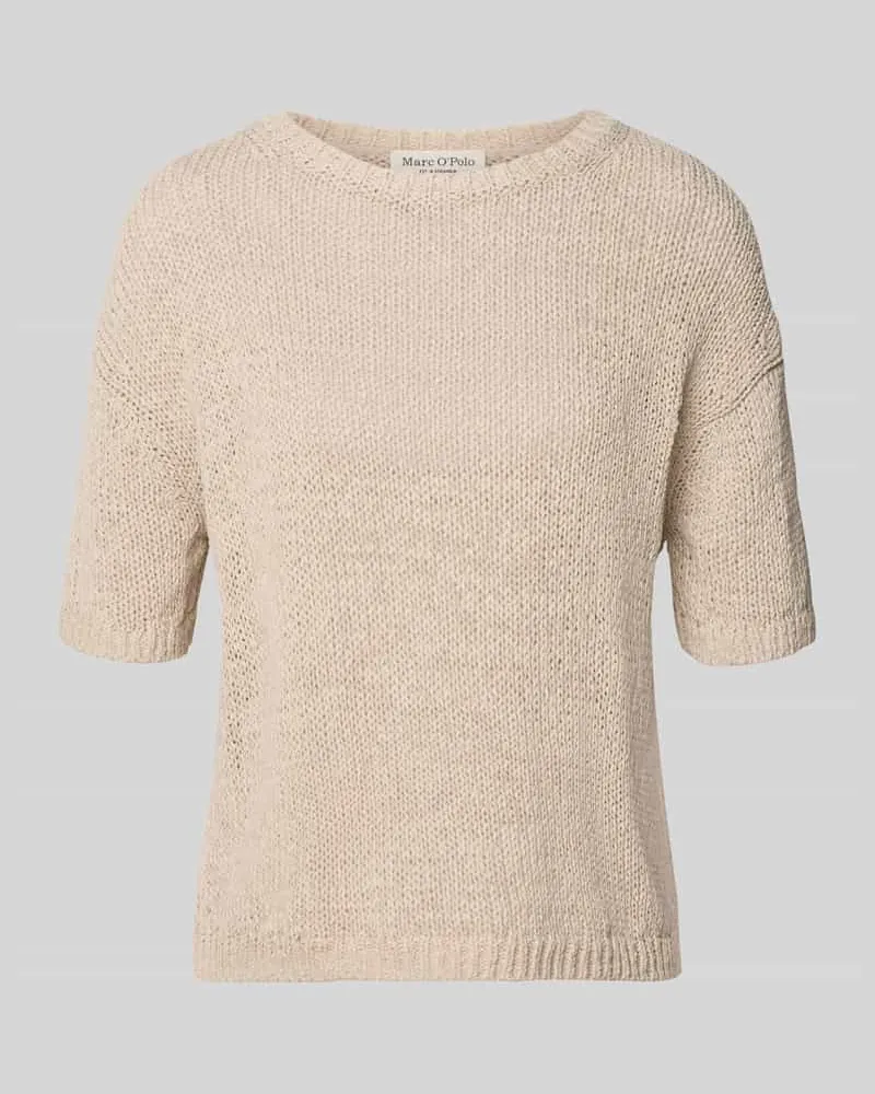 Marc O'Polo Regular Fit Pullover aus Baumwoll-Mix Stein
