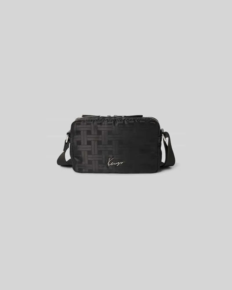 Kenzo Crossbody Bag mit Logo-Applikation Black