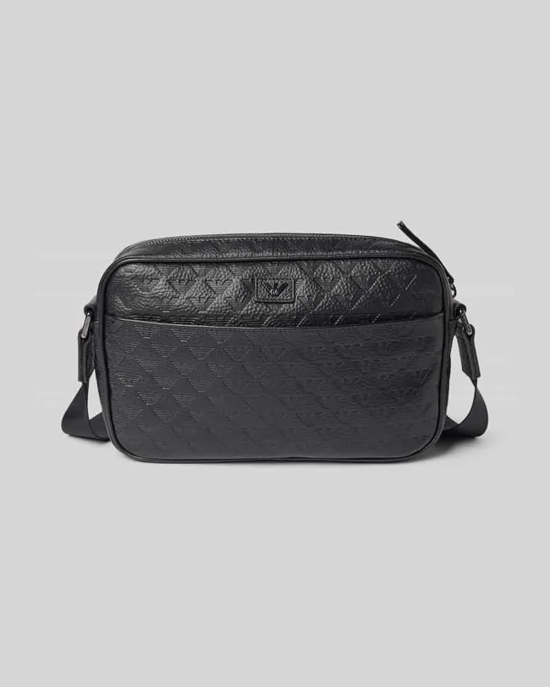 Emporio Armani Umhängetasche mit Logo-Muster Black