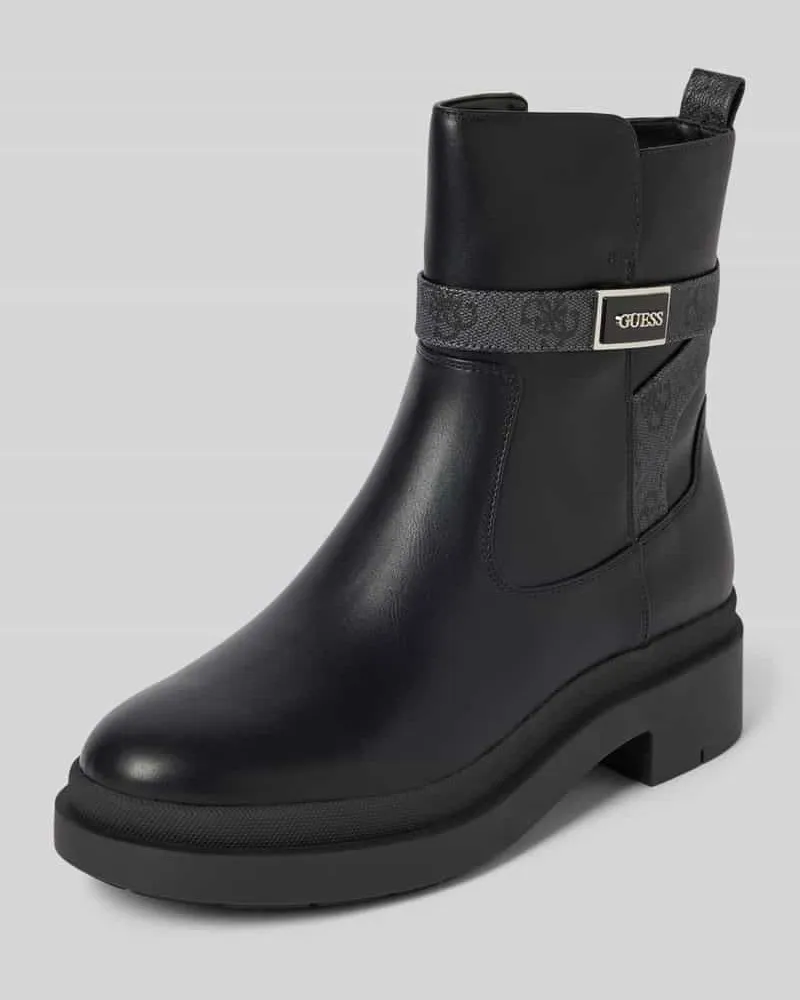 Guess Boots mit Label-Applikation Modell 'OVELLE Black