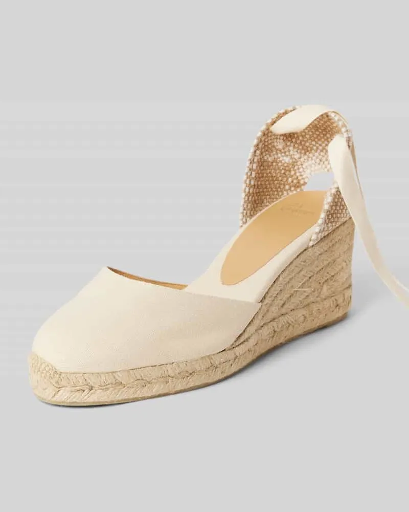 Castañer Wedges mit Schnürung Modell 'CARINA Offwhite
