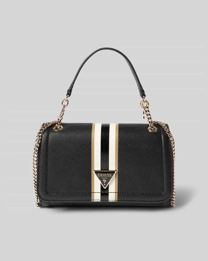 Guess Handtasche mit Label-Applikation Modell 'NOELLE Black
