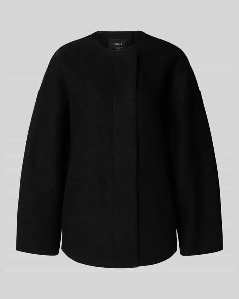 Lanius Wolljacke mit Rundhalsausschnitt Black