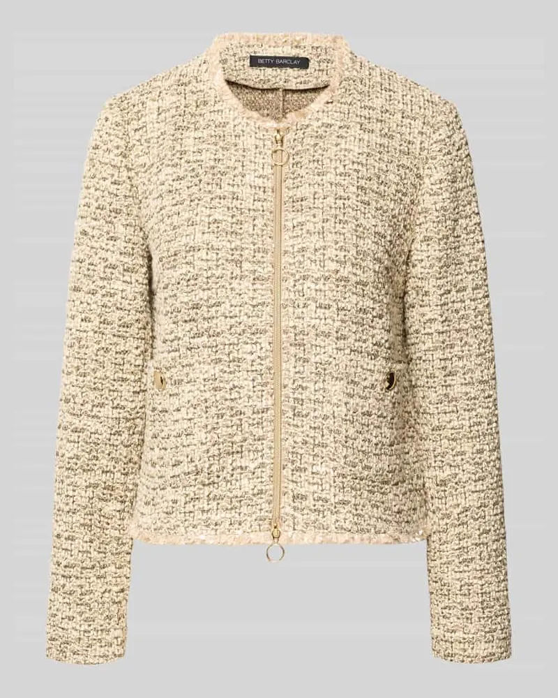 Betty Barclay Blazer mit Rundhalsausschnitt Beige
