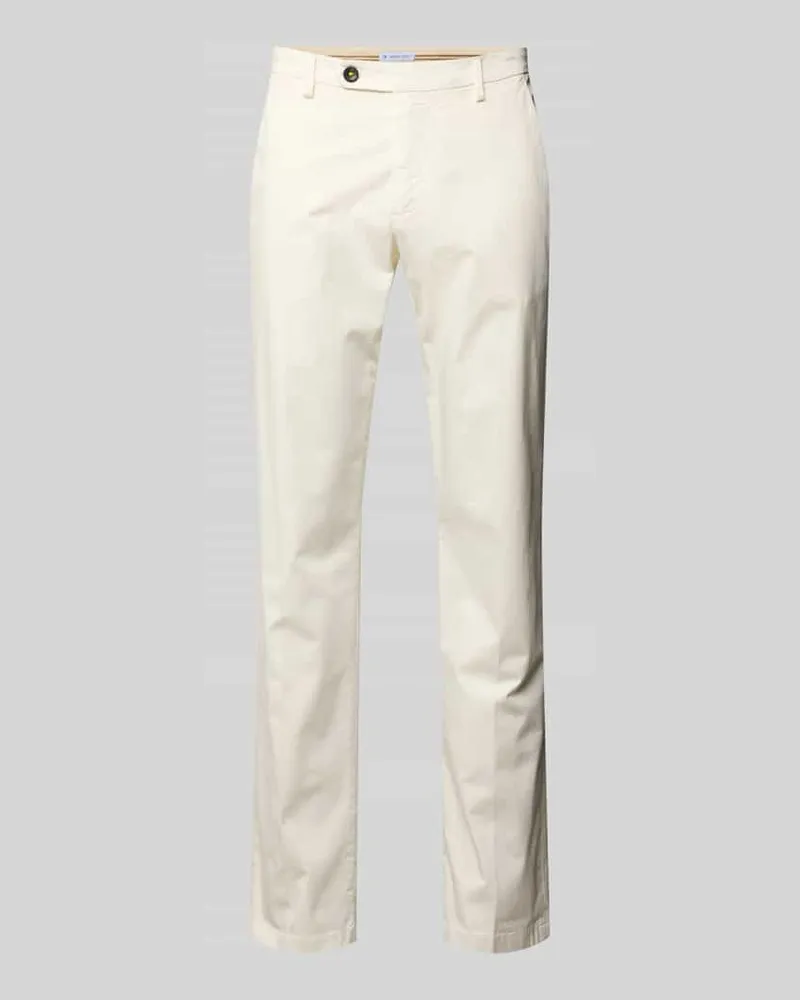 Manuel Ritz Hose mit Eingrifftaschen Offwhite