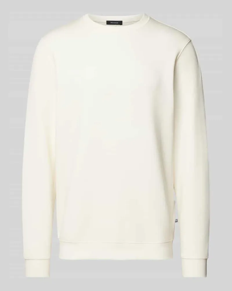 Matinique Sweatshirt mit Label-Detail Modell 'harry Offwhite