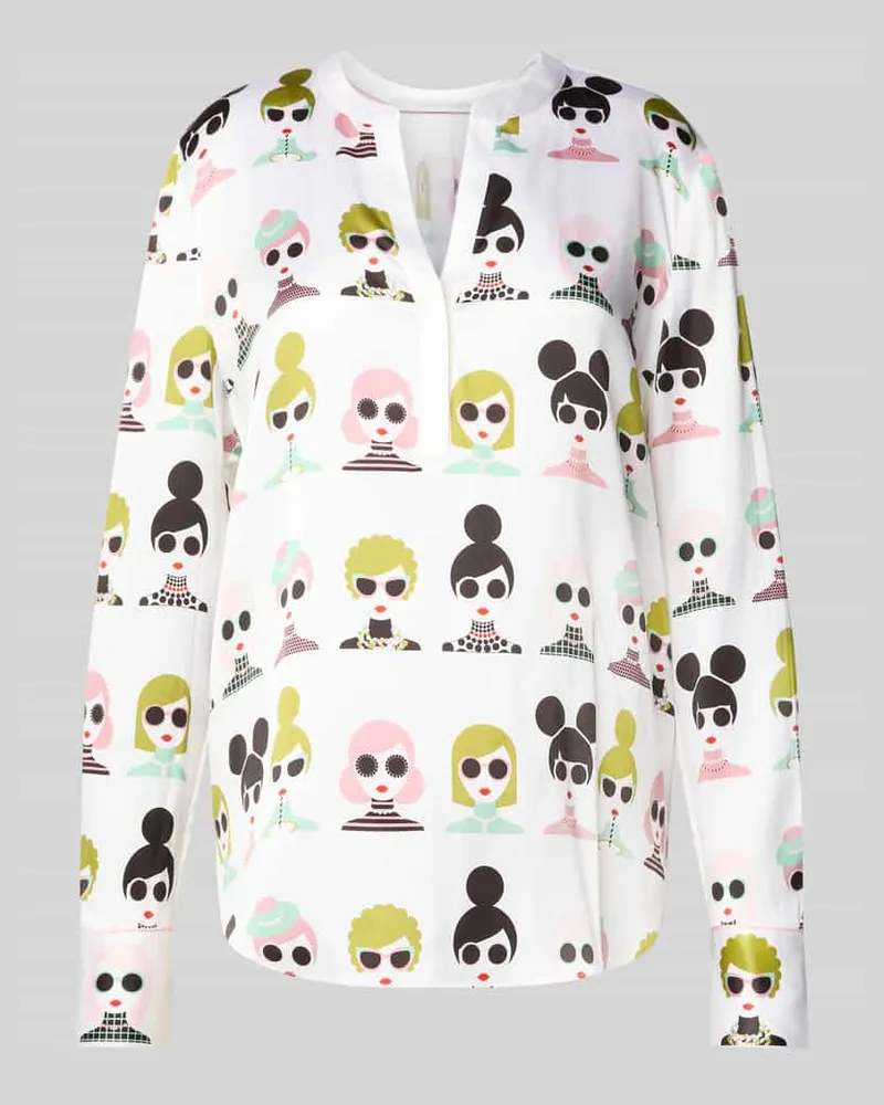 Herzen's Angelegenheit Blusenshirt aus Seiden-Mix Offwhite