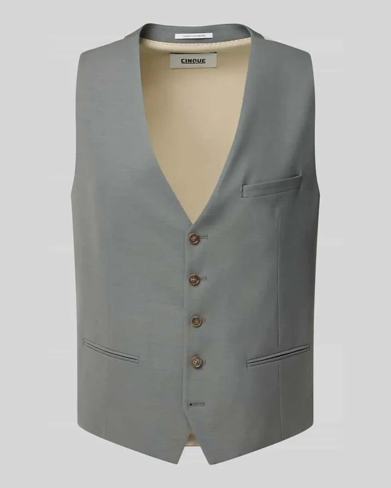 cinque Weste mit V-Ausschnitt Modell 'Totti Gruen