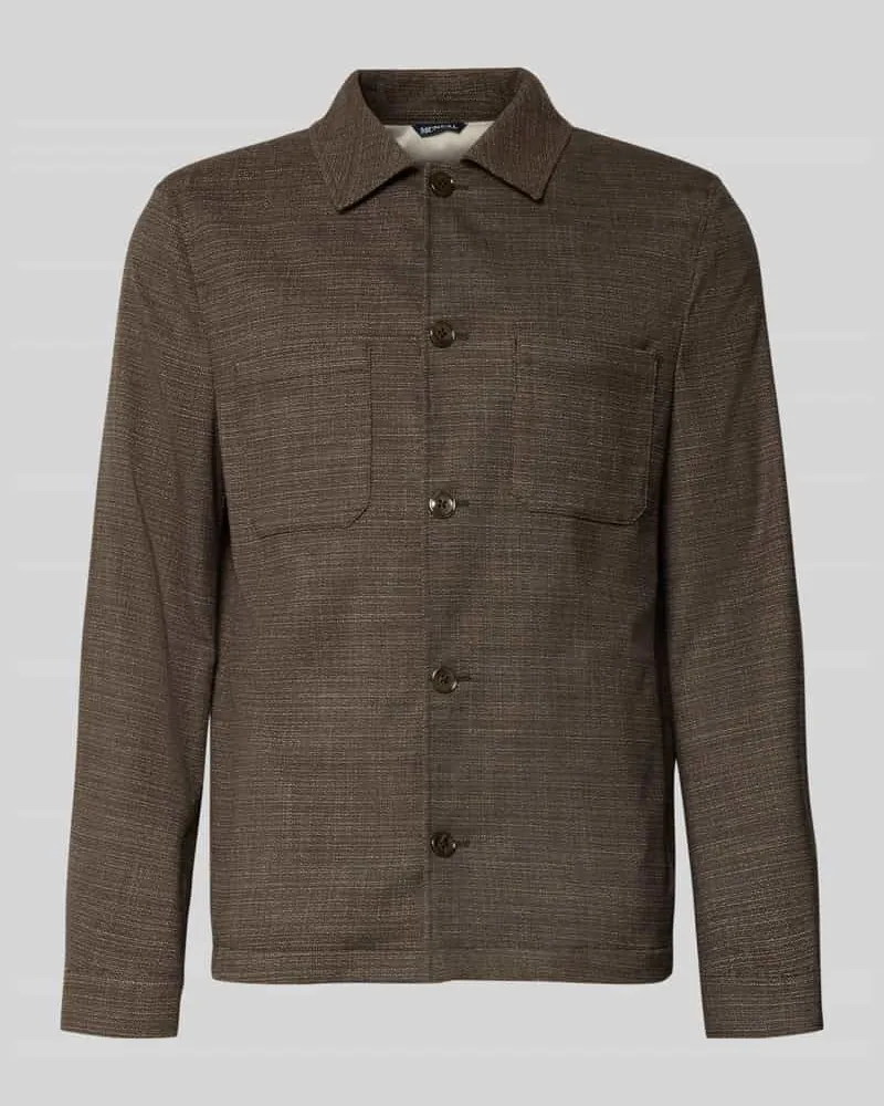McNeal Hemdjacke mit Brusttaschen Dunkelbraun
