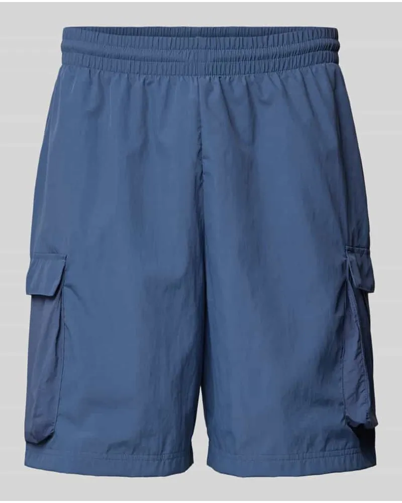 adidas Cargoshorts mit elastischem Bund Rauchblau