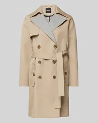 HUGO BOSS Trenchcoat mit Bindegürtel Modell 'Cifena Camel