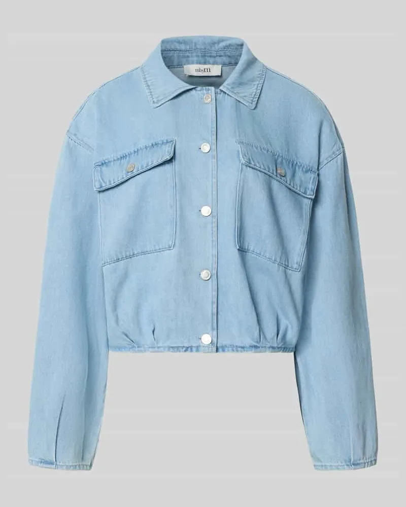 mbyM Jeansjacke mit Brusttaschen Modell 'Geviva Hellblau