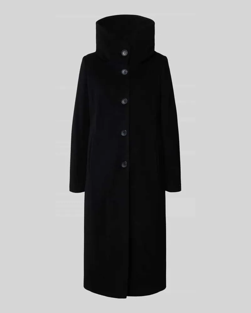 Milo Coats Mantel mit Stehkragen Modell 'STACY Black