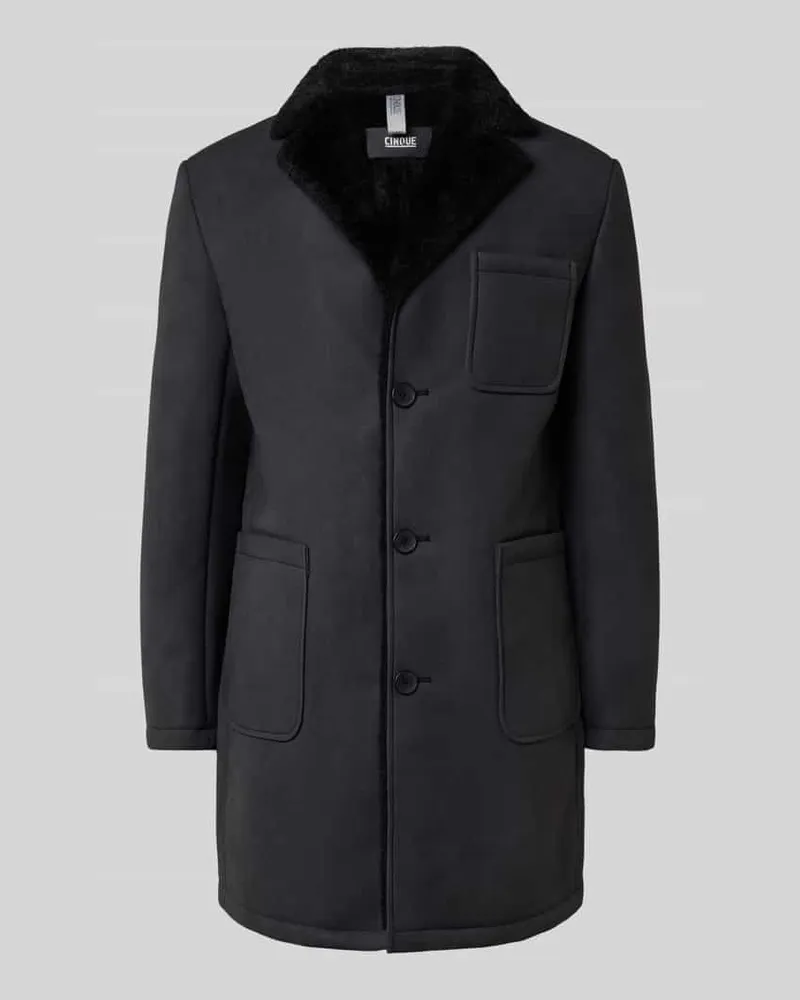 cinque Mantel mit Knopfleiste Modell 'LORD Black