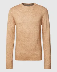 Fynch-Hatton Strickpullover in Melange-Optik Camel