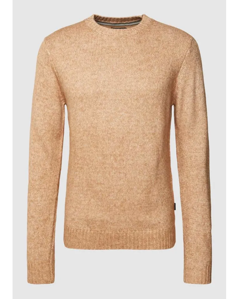 Fynch-Hatton Strickpullover in Melange-Optik Camel