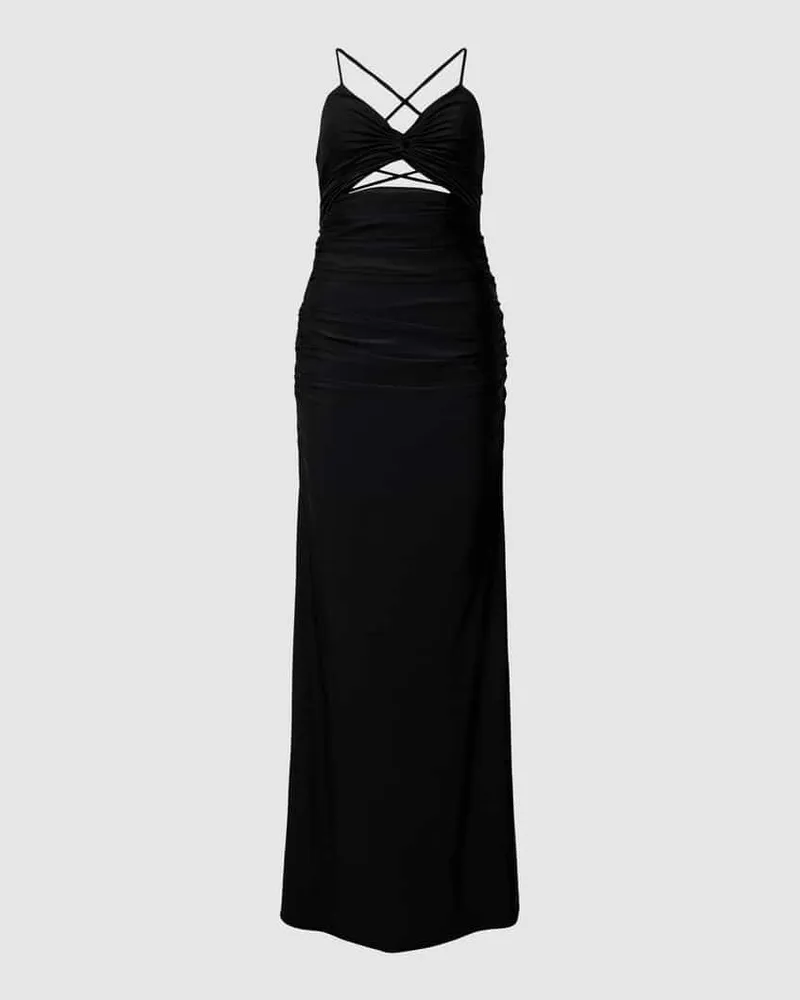 Mascara Abendkleid mit Cut Out Black