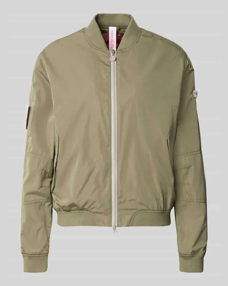 Frieda & Freddies Bomberjacke mit Label-Patches Modell 'BROOKLYN NEO Khaki