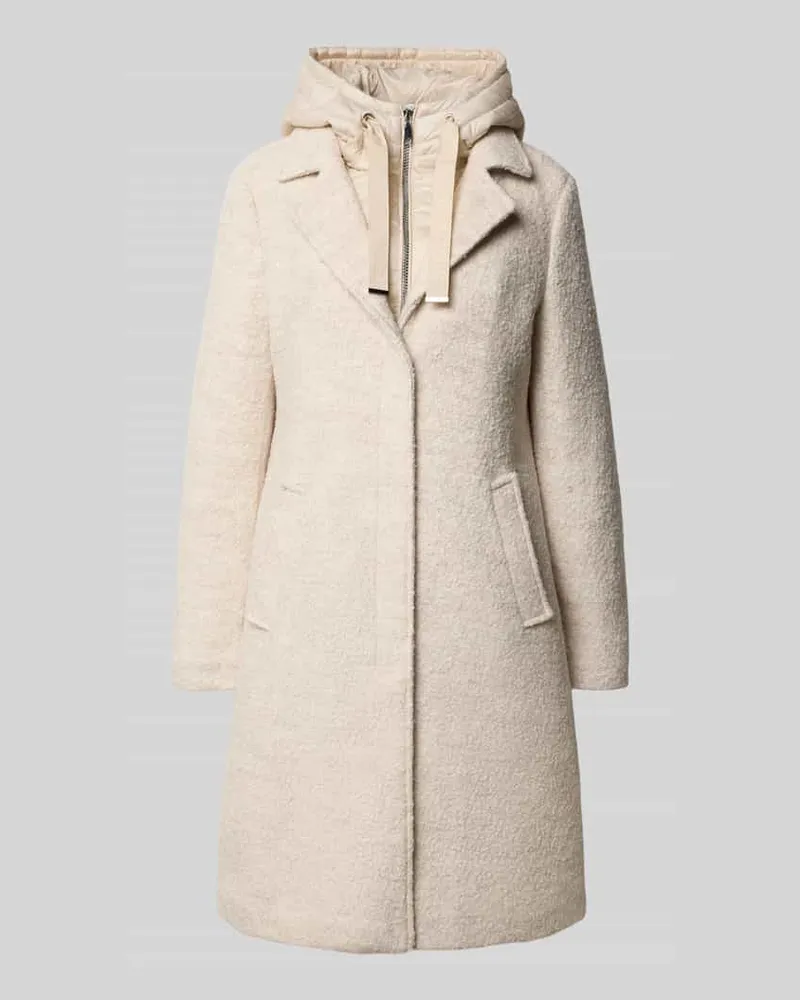 S.Oliver Regular Fit Mantel mit Woll-Anteil Offwhite