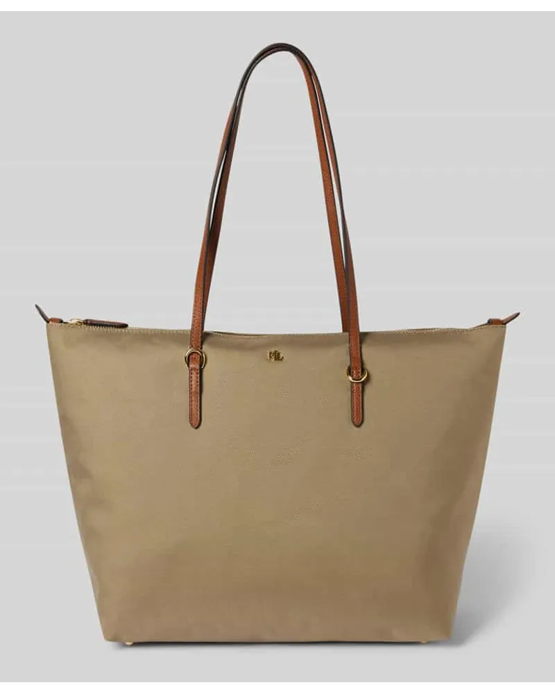 Ralph Lauren Handtasche mit Logo-Applikation Modell 'KEATON Sand