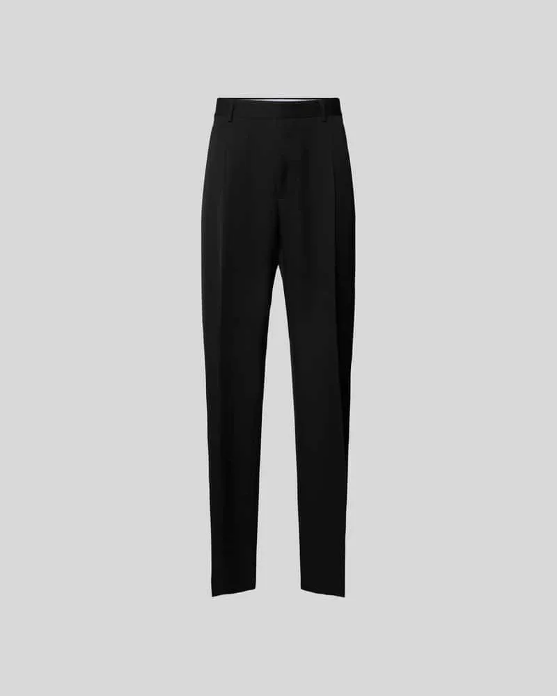 Dsquared2 Regular Fit Stoffhose mit Bügelfalten Black