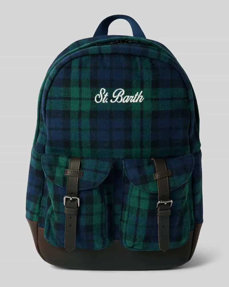 MC2 Saint Barth Rucksack mit Label-Stitching Modell 'CODY Dunkelgruen
