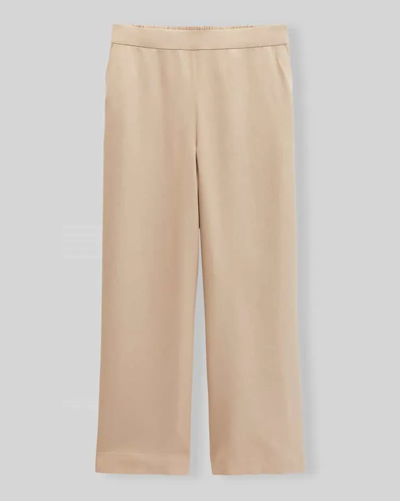 Marc O'Polo Wide Leg Culotte mit Leinen-Anteil Sand