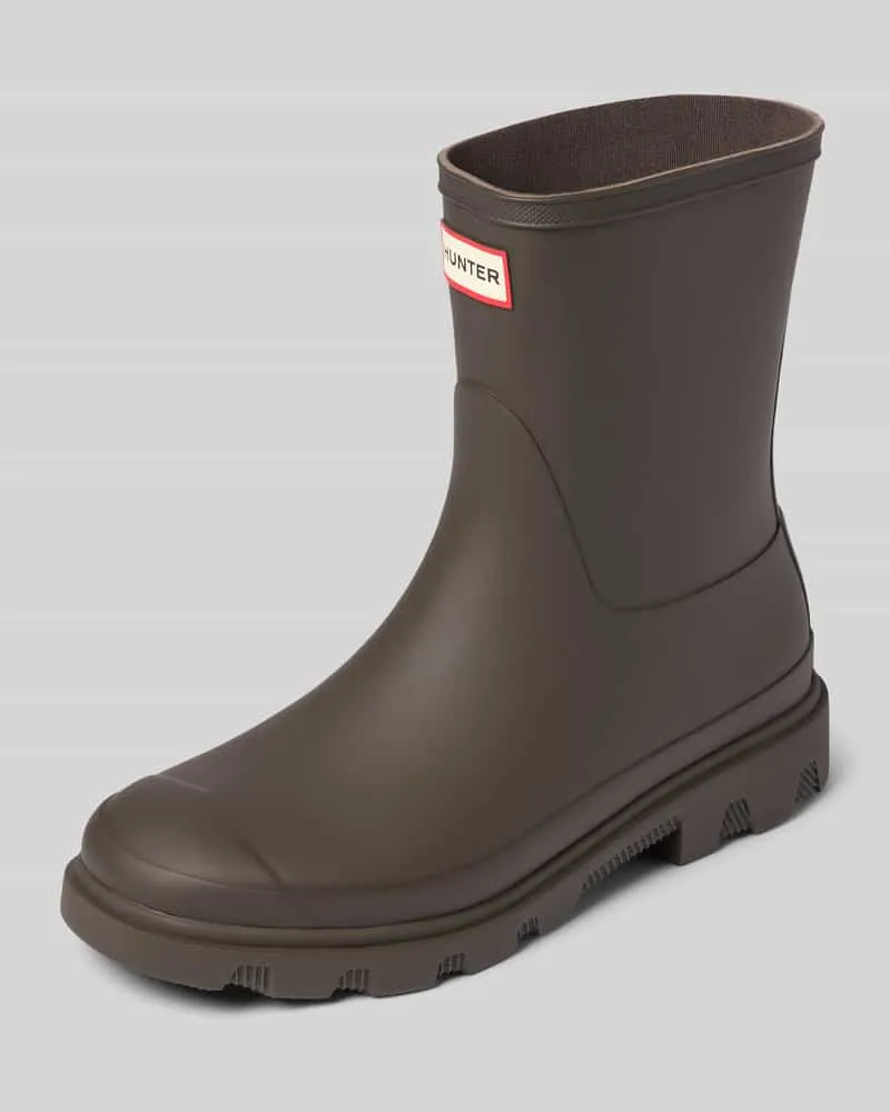 Hunter Stiefel mit Logo-Detail Dunkelbraun