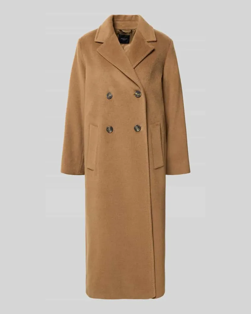 Max Mara Relaxed Fit Mantel aus Woll-Alpaka-Mix Modell 'ZUFOLO Camel