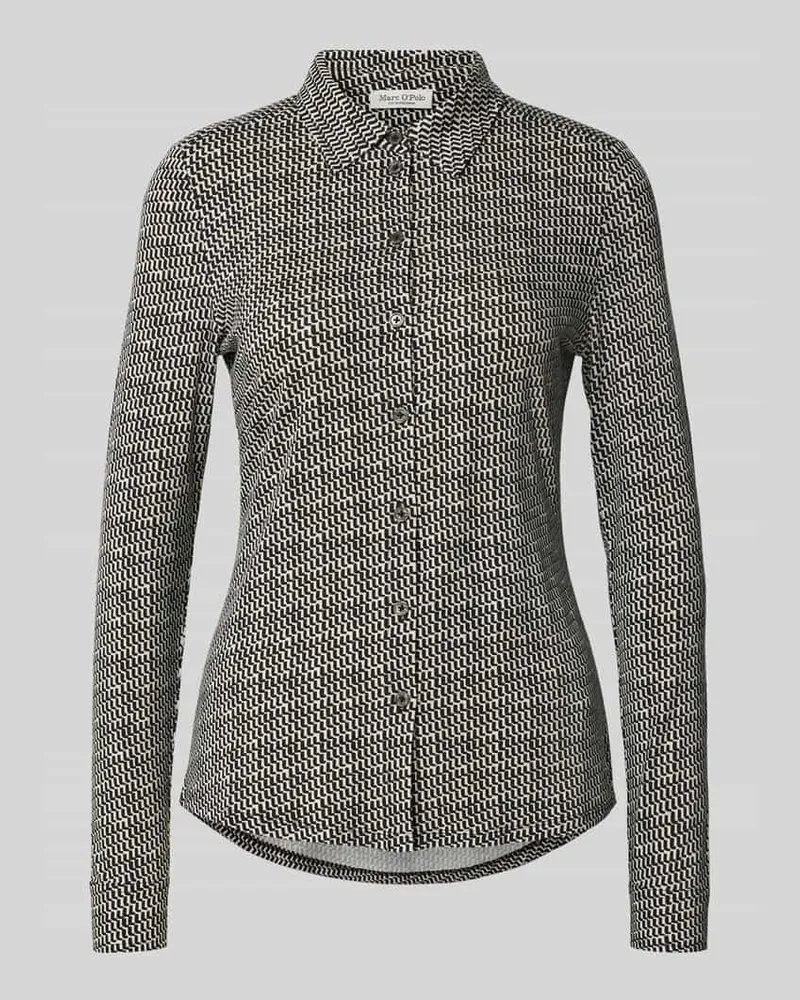 Marc O'Polo Regular Fit Bluse aus Viskose-Mix Weiss