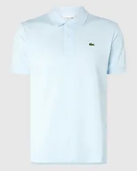 Lacoste Poloshirt mit Label-Stitching Hellblau