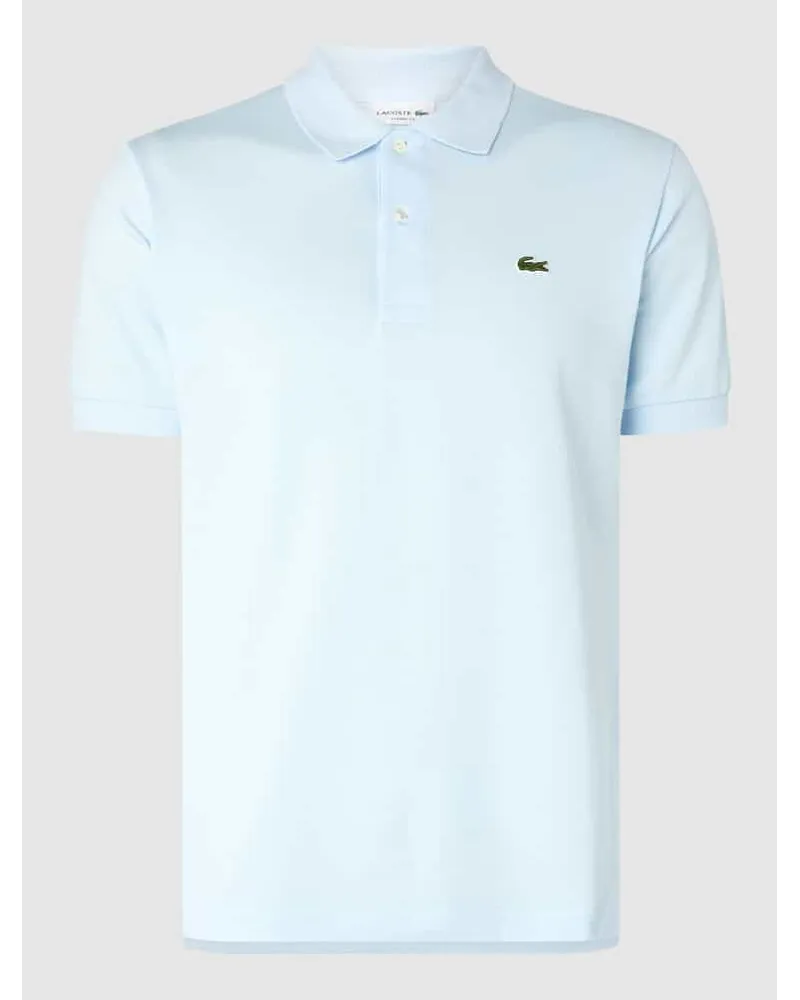 Lacoste Poloshirt mit Label-Stitching Hellblau