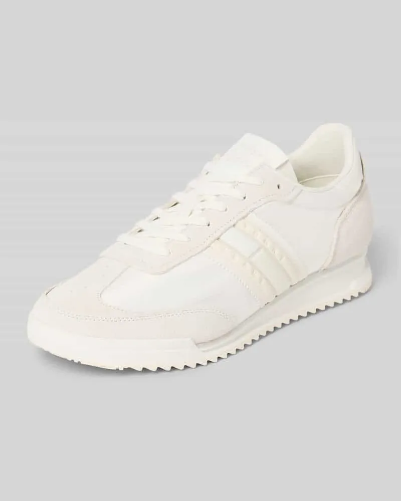 Tommy Hilfiger Ledersneaker mit Label-Schriftzug Modell 'RETRO RUNNER CLEATED Weiss