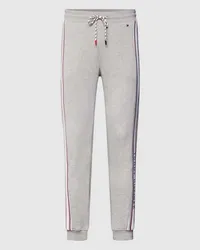 Tommy Hilfiger Sweatpants mit Kontraststreifen Modell 'PANT Hellgrau