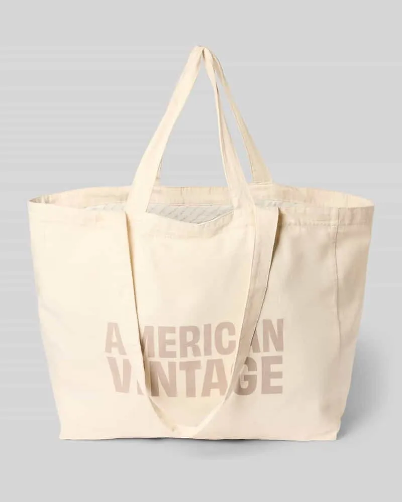 American Vintage Tote Bag aus reiner Baumwolle Modell 'Lycaz Ecru