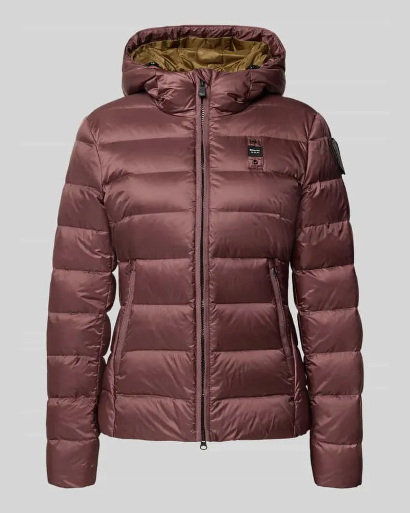 Blauer Daunenjacke mit Zweiwege-Reißverschluss Modell 'CHARME Bordeaux