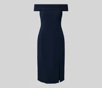 Eng anliegendes Cocktailkleid mit Carmen-Ausschnitt Modell 'WOVEN-BODYCON-DRESSES