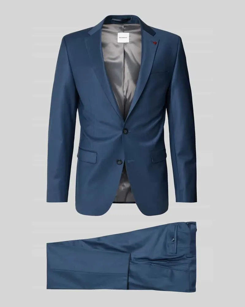 Roy Robson Slim Fit 2-Knopf-Sakko mit Pattentaschen Metallic