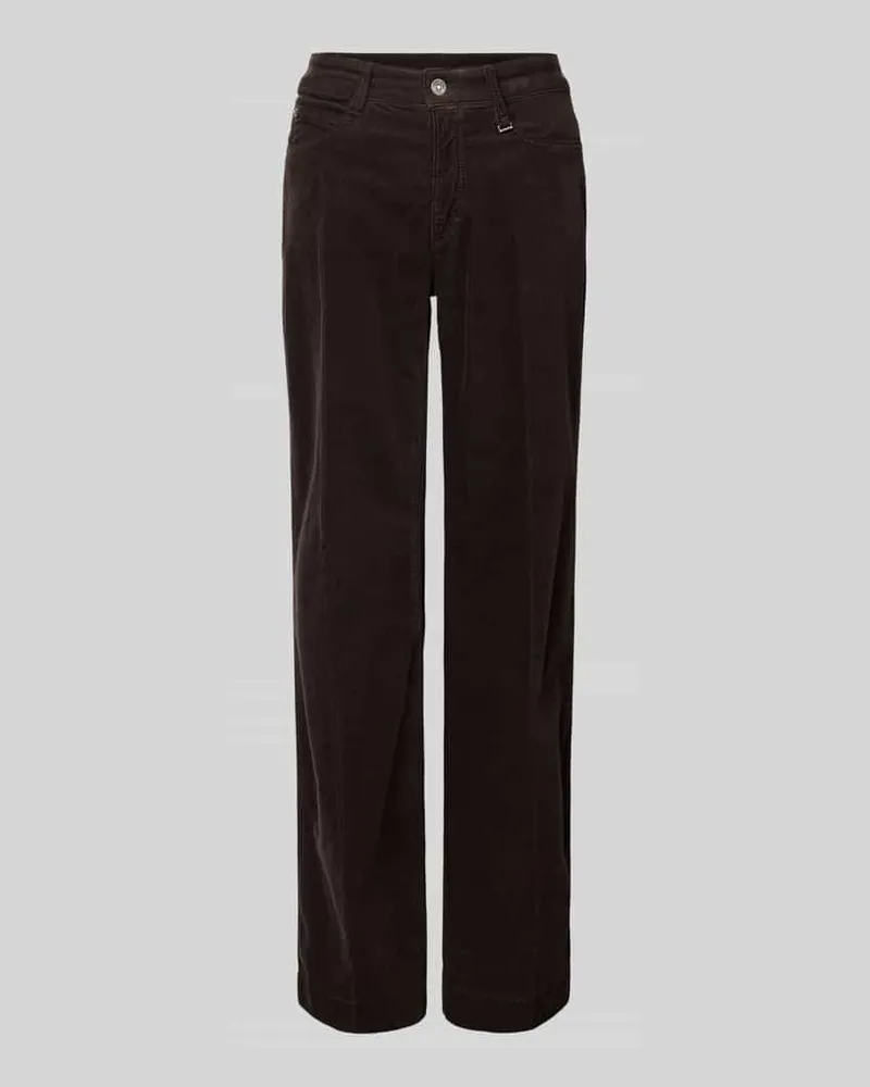 MAC Jeans Stoffhose mit 5-Pocket-Design Dunkelbraun