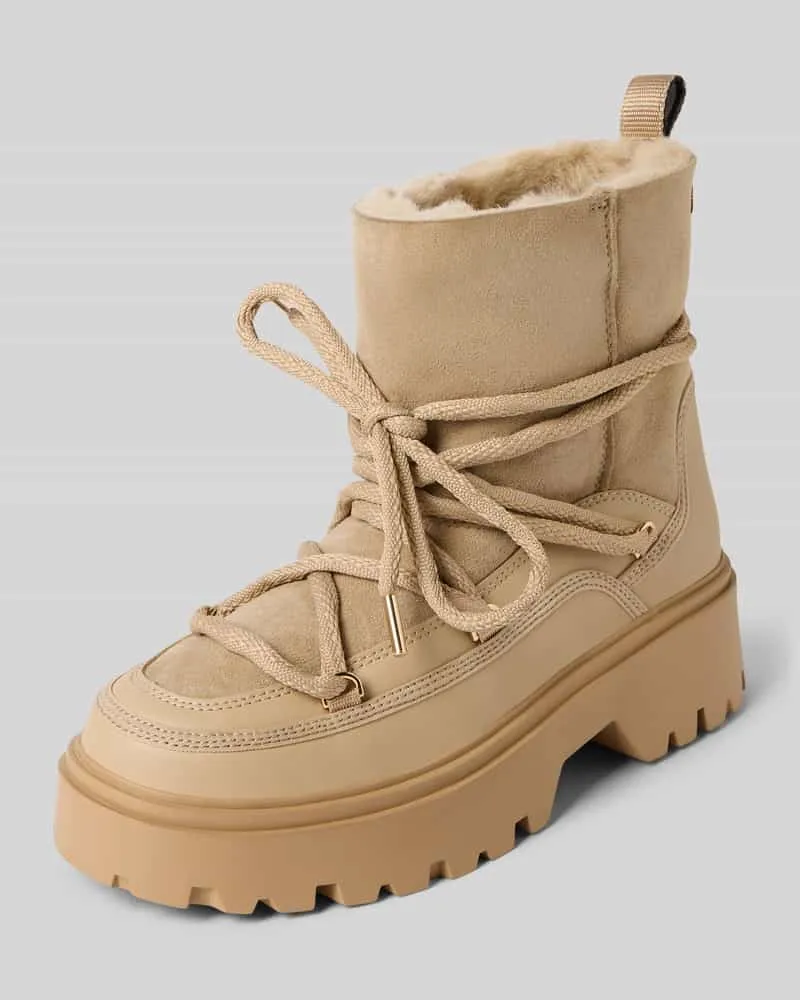Tommy Hilfiger Stiefel aus echtem Leder Beige