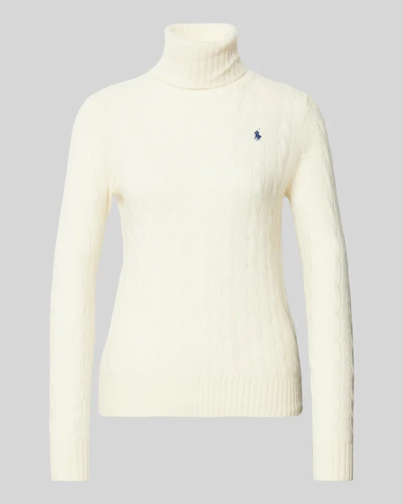 Ralph Lauren Rollkragenpullover aus Lammwolle-Kaschmir-Mix Ecru