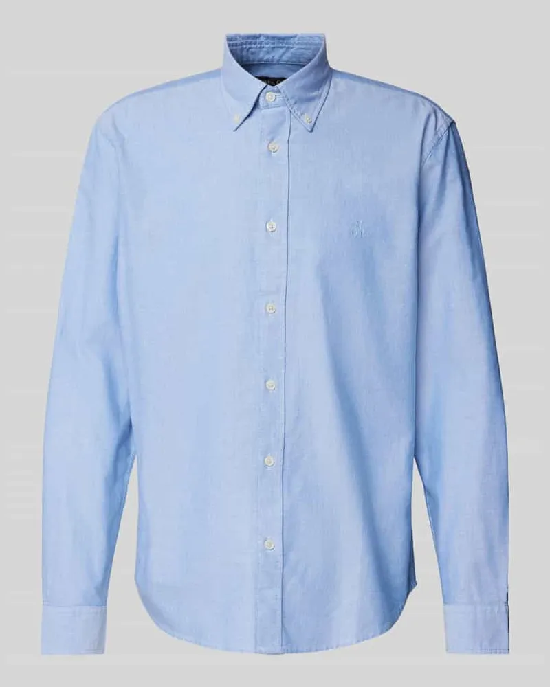 Marc O'Polo Regular Fit Freizeithemd mit Button-Down-Kragen Bleu