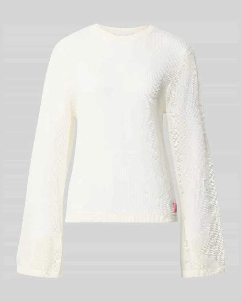 OH APRIL Strickpullover mit Rundhalsausschnitt Modell 'Ronja Beige